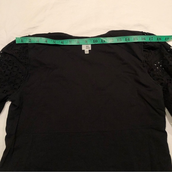 Iris and Ink black Eyelets Cotton Sun Dress Size US 8 - Picture 11 of 14